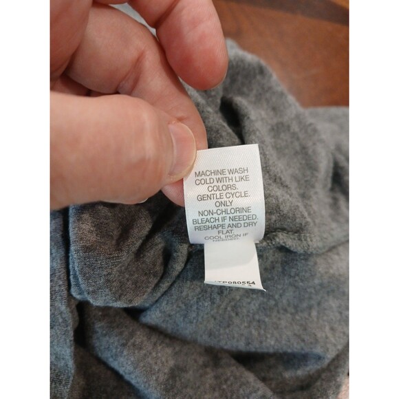 J Jill Shirt Top Womens 1X Gray Wearever Casual Basic Stretch 3/4 Sleeve Euc - Picture 10 of 10